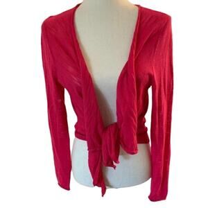 Torrid light weight front tie sweater pinkish peach size 00.‎ New with tags.